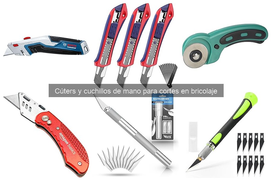 Mantenimiento de cúters y cuchillos de mano en bricolaje