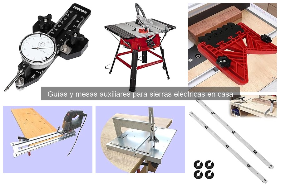 Mantenimiento de guías y mesas auxiliares para sierras eléctricas