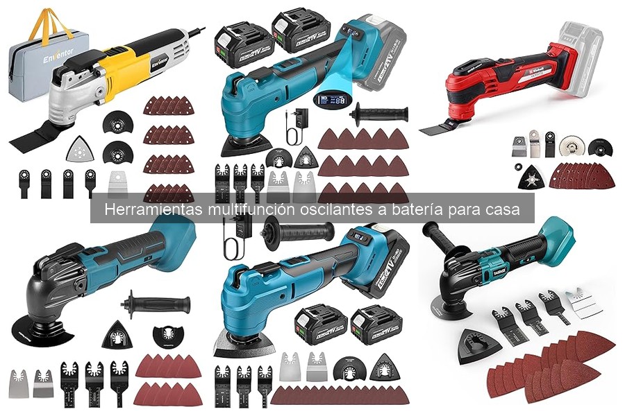 Mantenimiento de herramientas multifunción oscilantes a batería