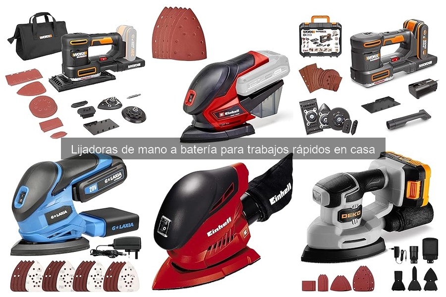 Mantenimiento de lijadoras de mano a batería para bricolaje