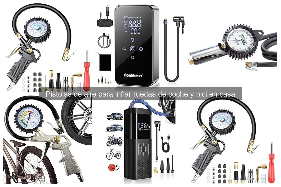 Mantenimiento de pistolas de aire para inflar ruedas en casa