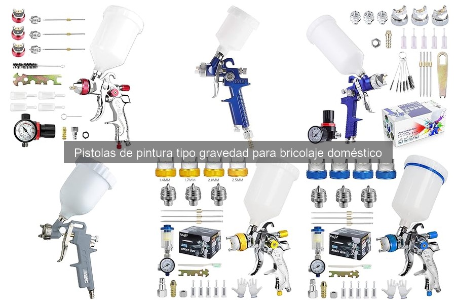 Mantenimiento efectivo de pistolas de pintura tipo gravedad