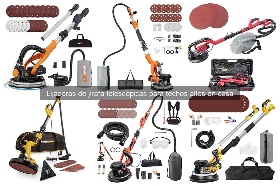 Mejores accesorios para lijadoras de jirafa telescópicas