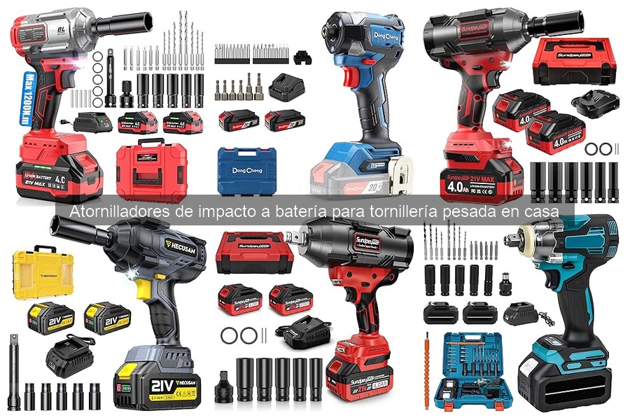 Mejores atornilladores de impacto a batería para trabajos pesados