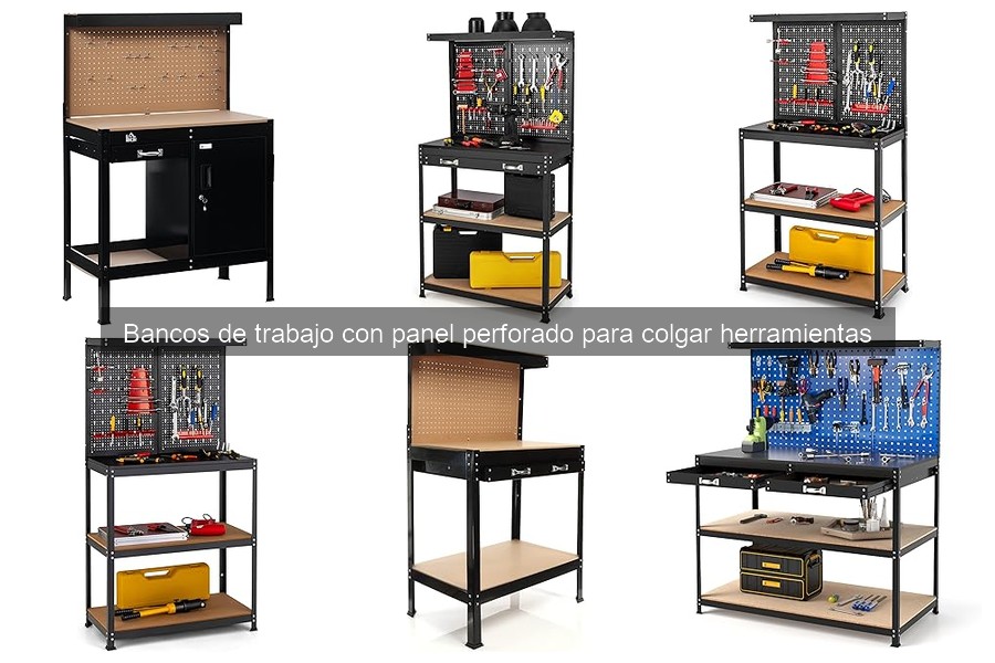 Mejores bancos de trabajo con panel perforado para talleres pequeños