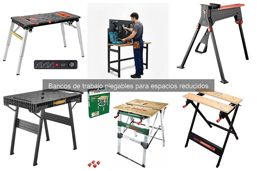 Mejores bancos de trabajo plegables para espacios pequeños