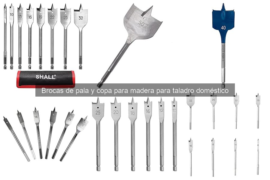 Mejores brocas de pala y copa para taladros domésticos