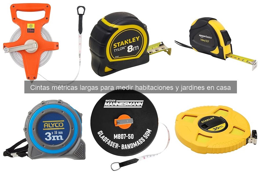 Mejores cintas métricas largas para medir jardines en casa