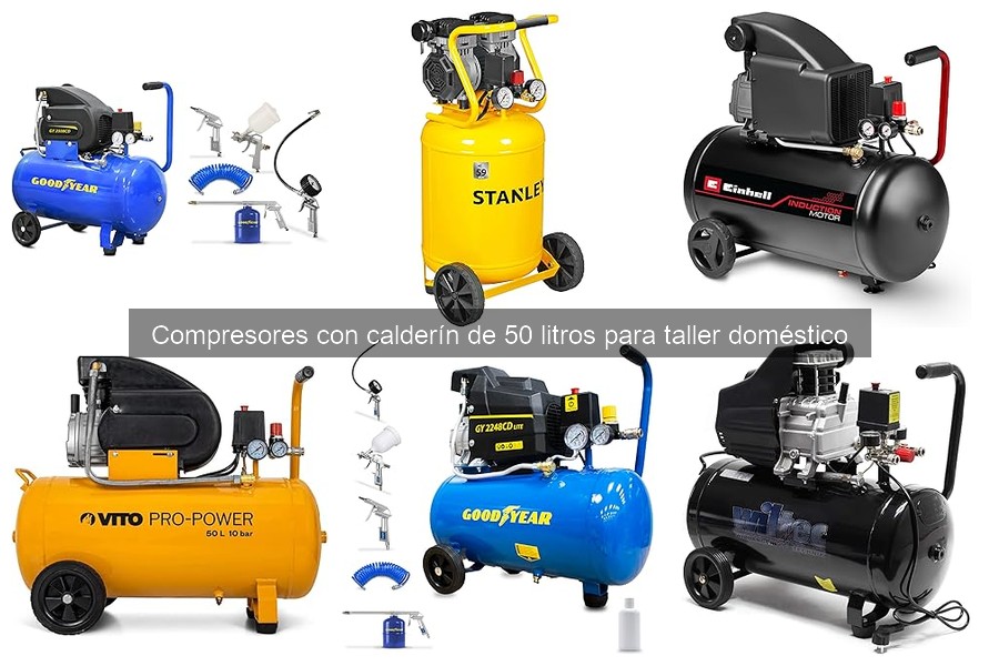Mejores compresores de 50 litros para taller doméstico