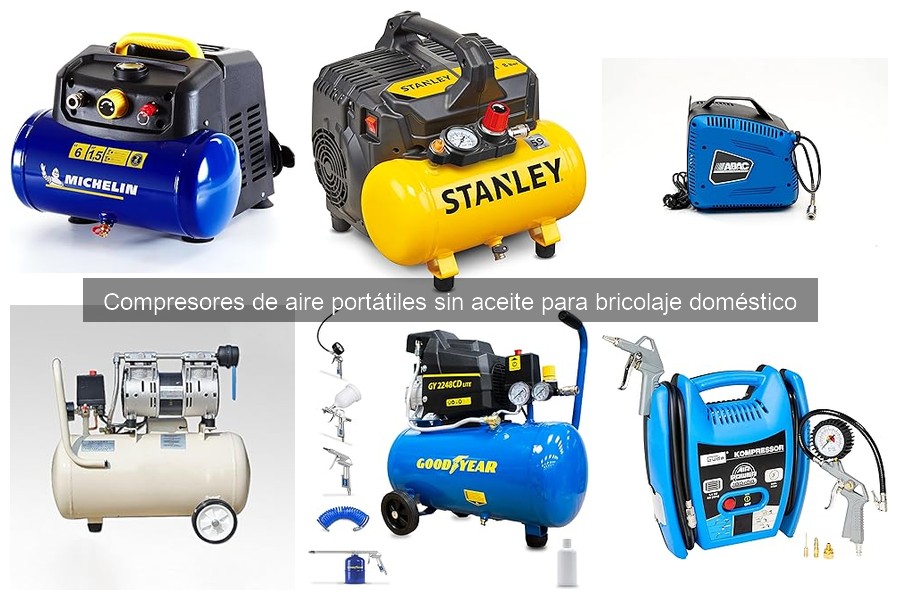 Mejores compresores de aire portátiles sin aceite para bricolaje