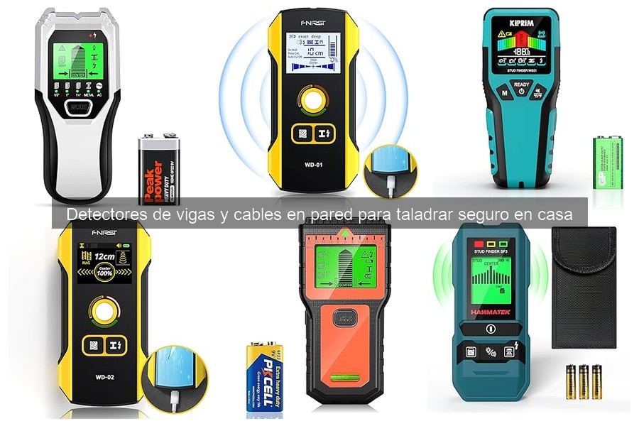 Mejores detectores de vigas y cables para taladrar en casa