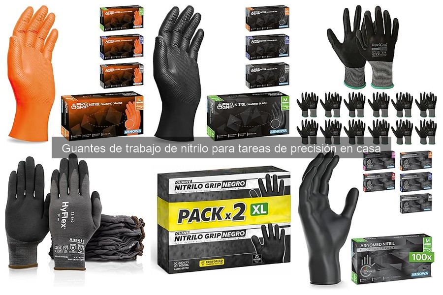 Mejores guantes de nitrilo para precisión en casa