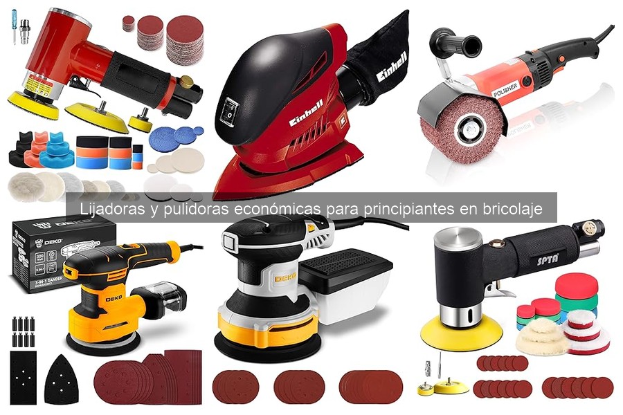 Mejores lijadoras económicas para principiantes en bricolaje