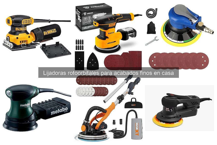 Mejores lijadoras rotoorbitales 2023: Comparativa y precios