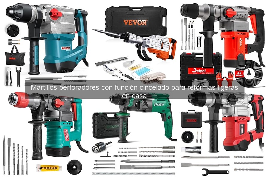 Mejores martillos perforadores con función cincelado para reformas
