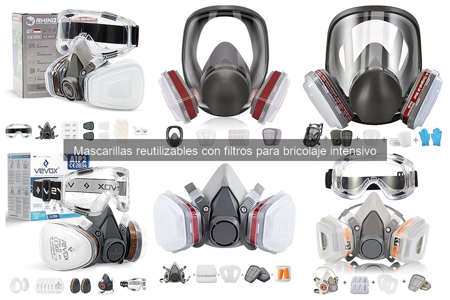Mejores mascarillas reutilizables con filtros para bricolaje