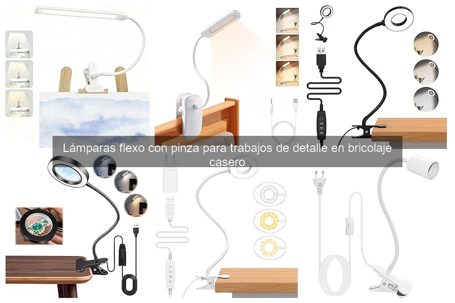 Mejores ofertas en lámparas flexo con pinza para bricolaje