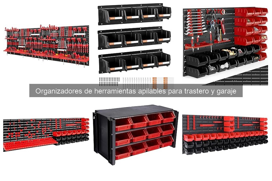 Mejores organizadores apilables para garajes pequeños
