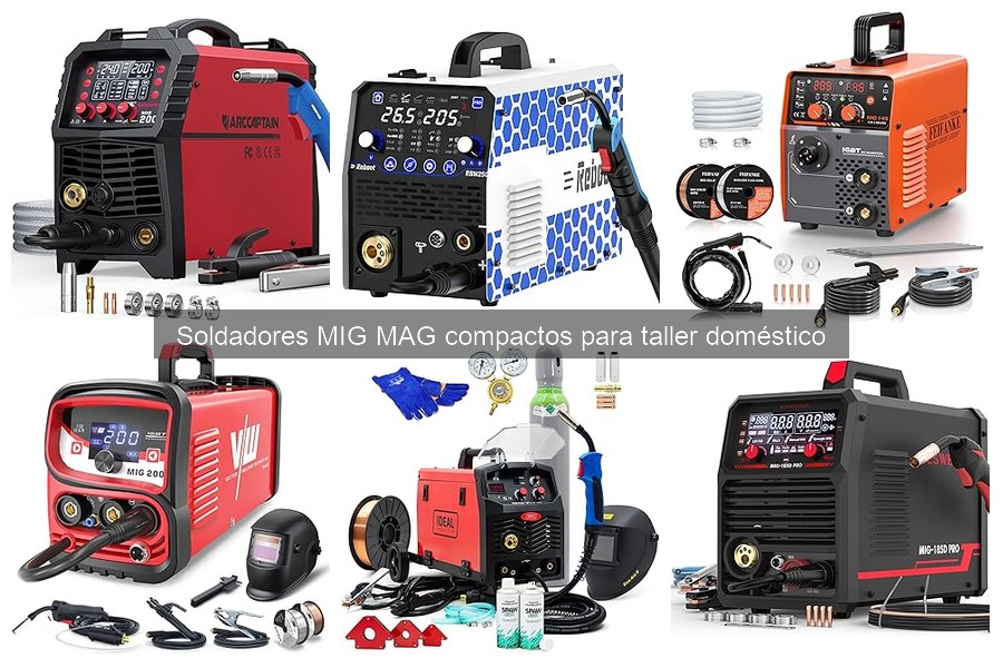 Mejores soldadores MIG MAG compactos para bricolaje en casa