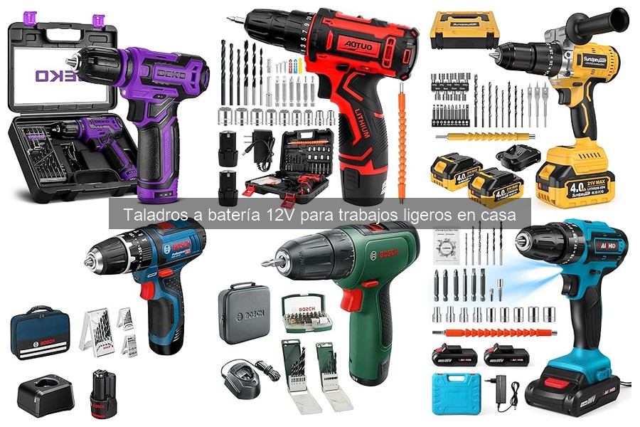Mejores taladros a batería 12V para bricolaje en casa