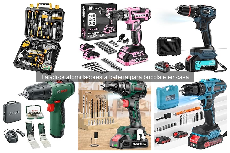 Mejores taladros atornilladores a batería para bricolaje