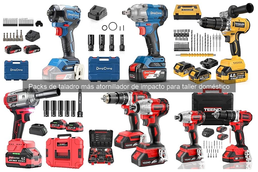 Ofertas en packs de taladro y atornillador de impacto