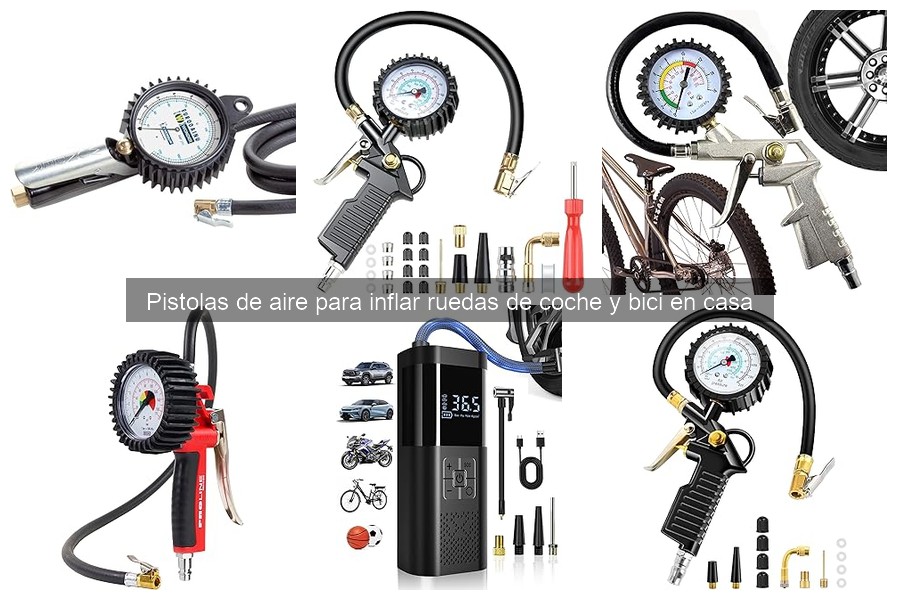 Opiniones de pistolas de aire para inflar ruedas en casa