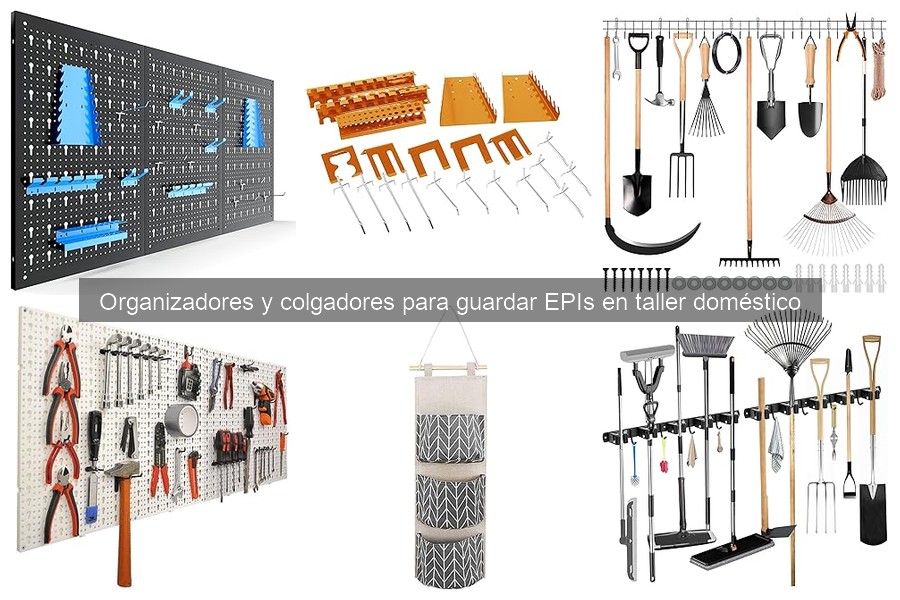 Organizadores y Colgadores para Guardar EPIs en el Taller