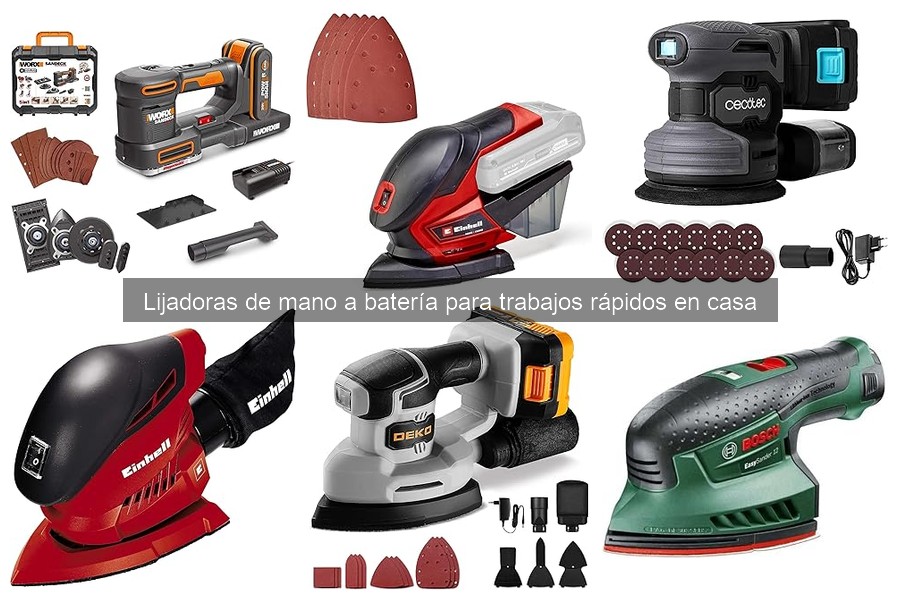 Precios de lijadoras de mano a batería en Amazon