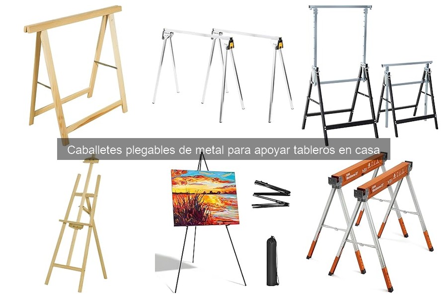 Problemas comunes al usar caballetes plegables de metal