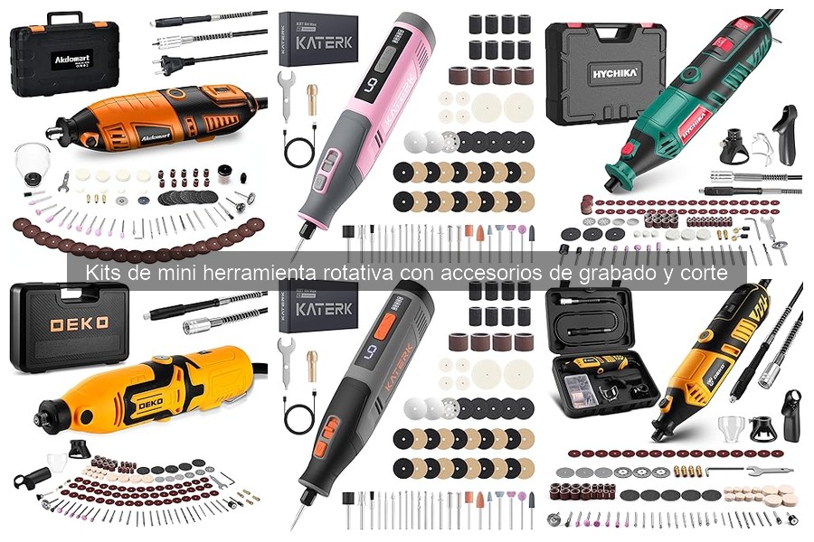 Proyectos creativos con kits de mini herramienta rotativa