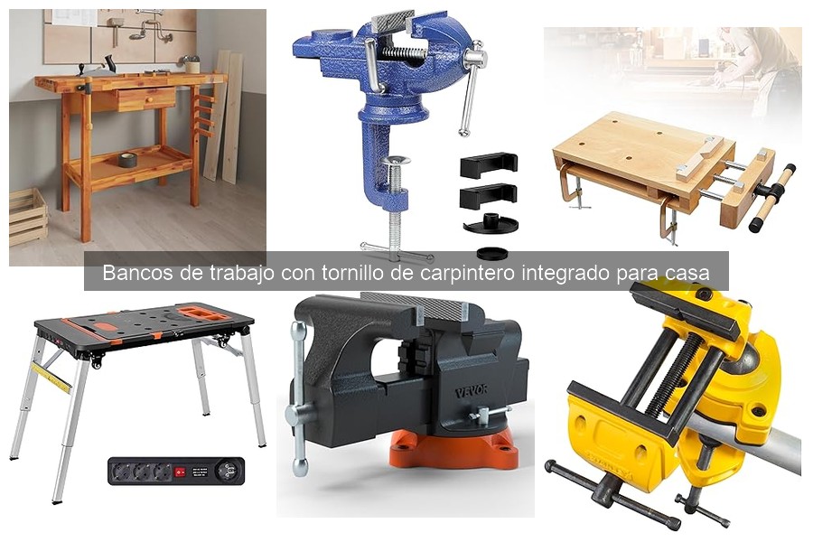 Proyectos de bricolaje con banco de trabajo y tornillo