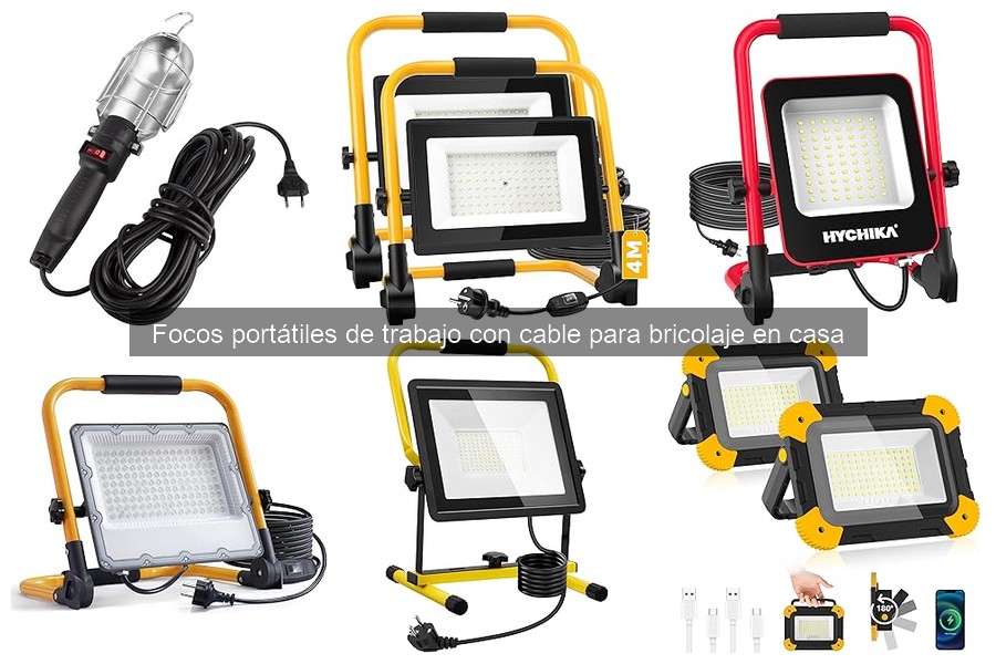 ¿Qué es un foco portátil de trabajo con cable? Ventajas y características