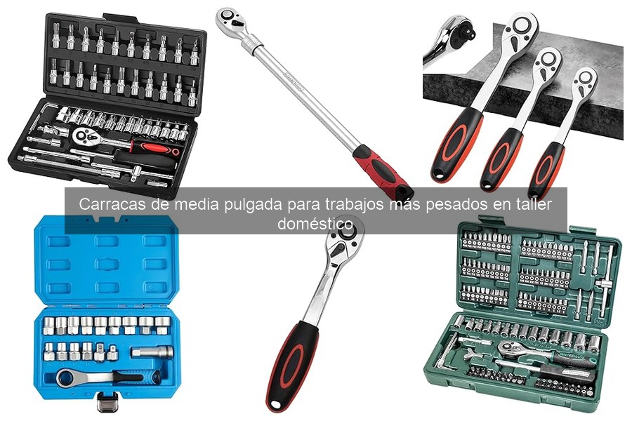 ¿Qué es una carraca de media pulgada y su uso en el taller?