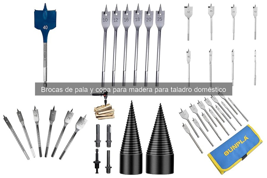 ¿Qué son las brocas de pala y copa para madera?