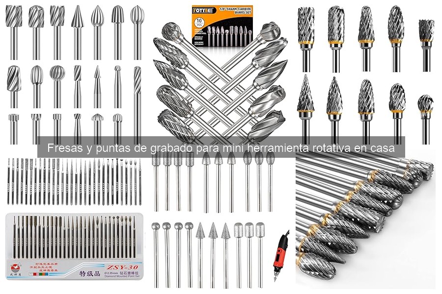 Recomendaciones de fresas y puntas de grabado para bricolaje