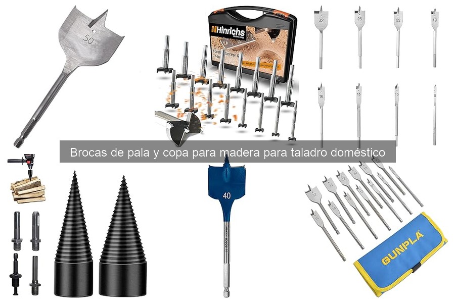 Tipos de brocas de pala y copa para madera: Guía y aplicaciones