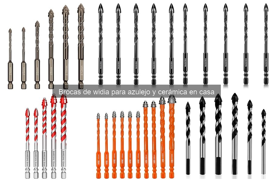 Tipos de brocas de widia para azulejo y cerámica
