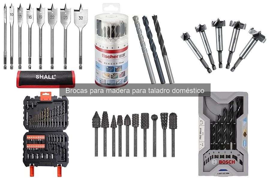 Tipos de brocas para madera y sus usos en bricolaje