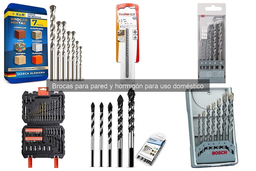 Tipos de brocas para pared y hormigón: Guía útil para bricolaje