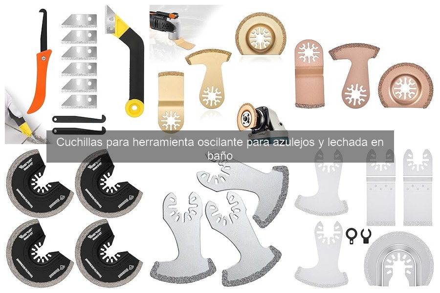Tipos de cuchillas para azulejos y lechada en bricolaje