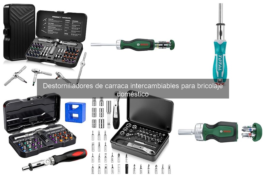 Tipos de destornilladores de carraca intercambiables para bricolaje
