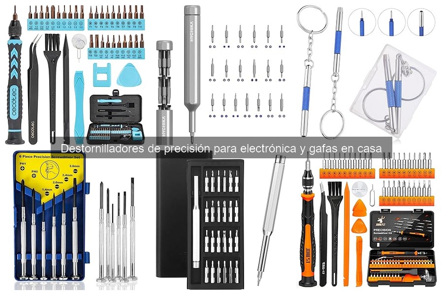 Tipos de destornilladores de precisión y sus usos