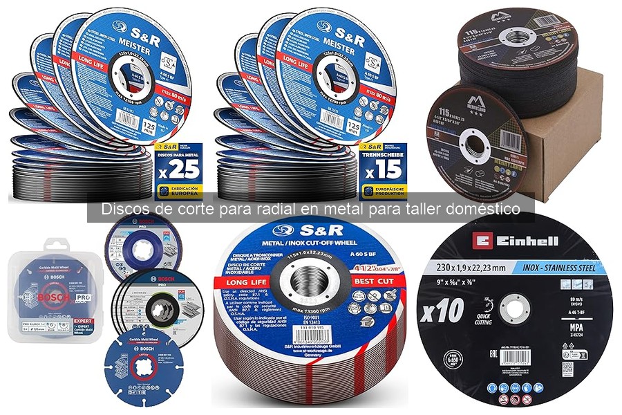 Tipos de discos de corte para radial en metal y sus usos