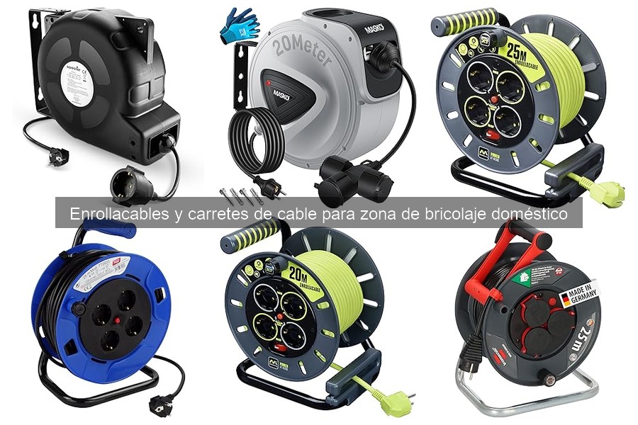 Tipos de enrollacables y carretes de cable para bricolaje