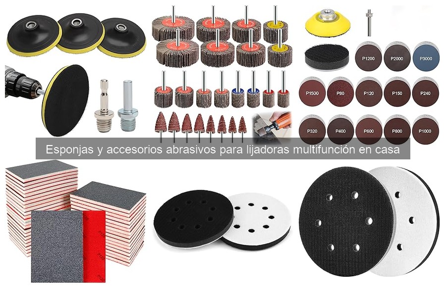 Tipos de esponjas abrasivas para lijadoras multifunción