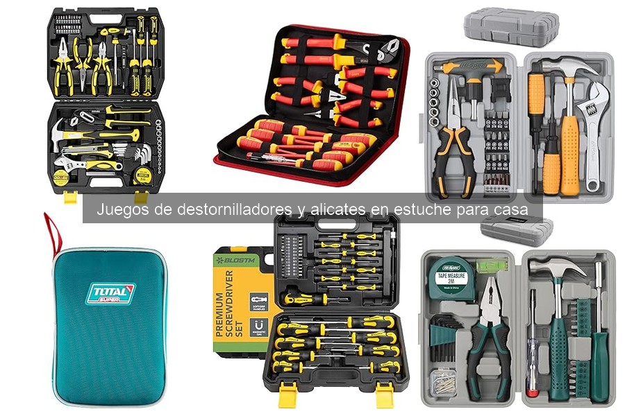 Tipos de juegos de destornilladores y alicates para el hogar