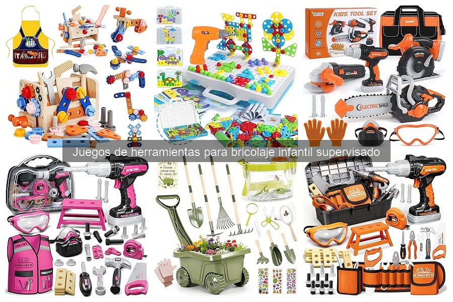 Tipos de juegos de herramientas para bricolaje infantil