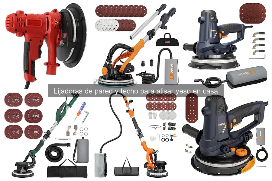 Tipos de lijadoras de pared y techo para alisar yeso