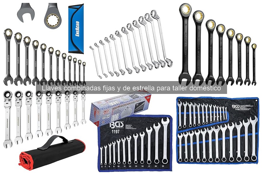 Tipos de llaves combinadas y sus usos específicos en talleres